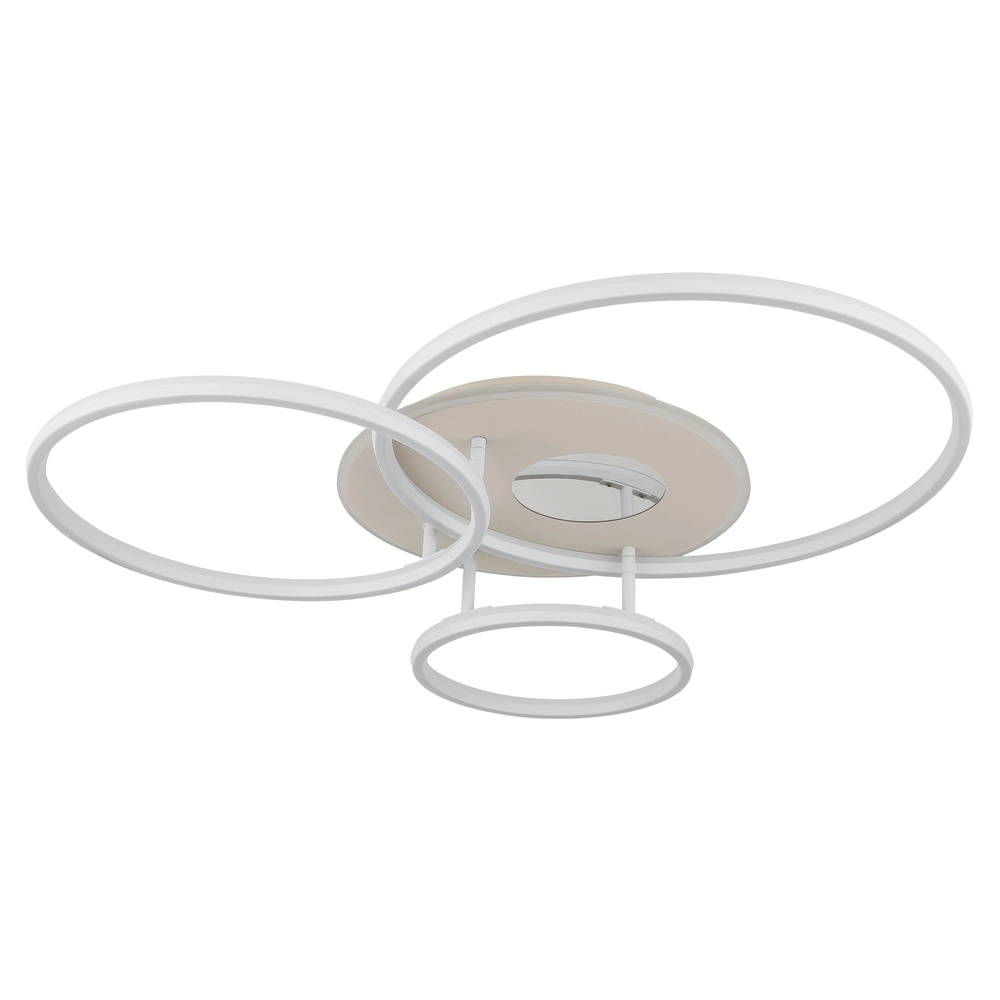 Modern ceiling lamp Invertina round sand brown Globo 9007371578856