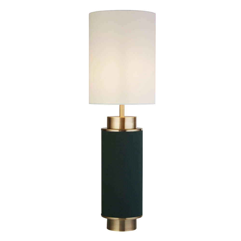 Table lamp Flask 72cm nickel with vintage green