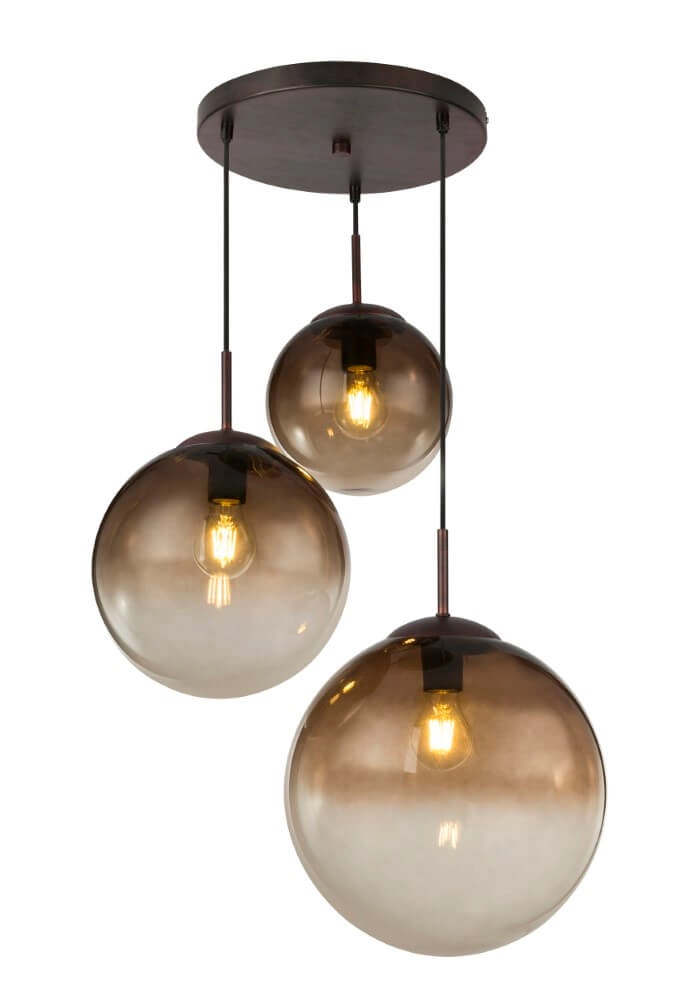 Glass vide pendant lamp Varus Ø 51cm
