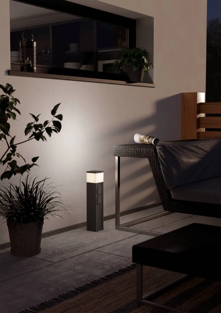 Socket with lamp Park 5 anthracite Eglo 9008606297825