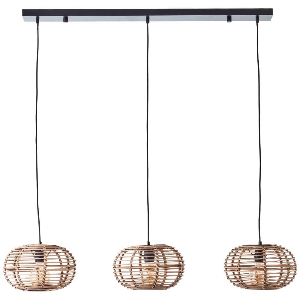 Rattan dining table hanging lamp Woodball Brilliant 4004353413797