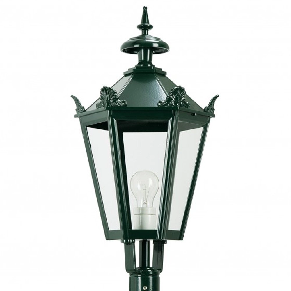 Nostalgic lantern lamp Bergum K7A with crowns - black