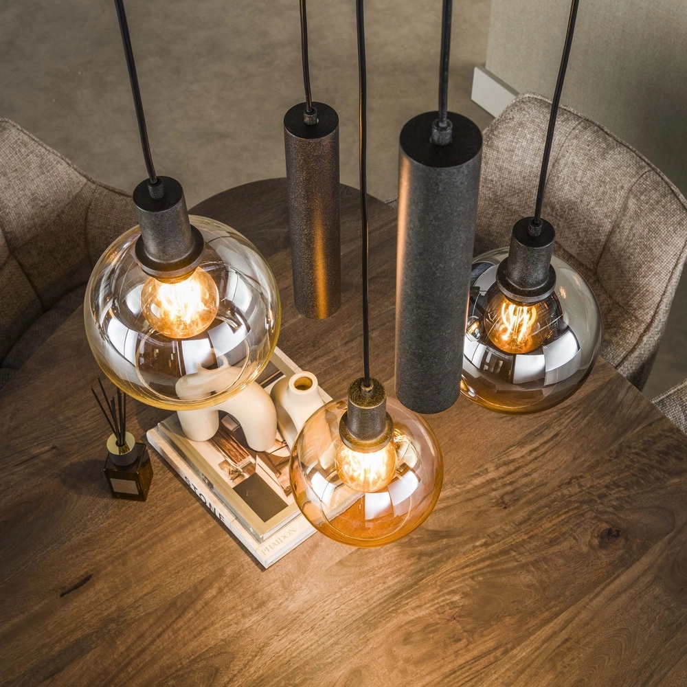 Vide pendant lamp Sfera with glasses and pendants Lyora 8716803512429