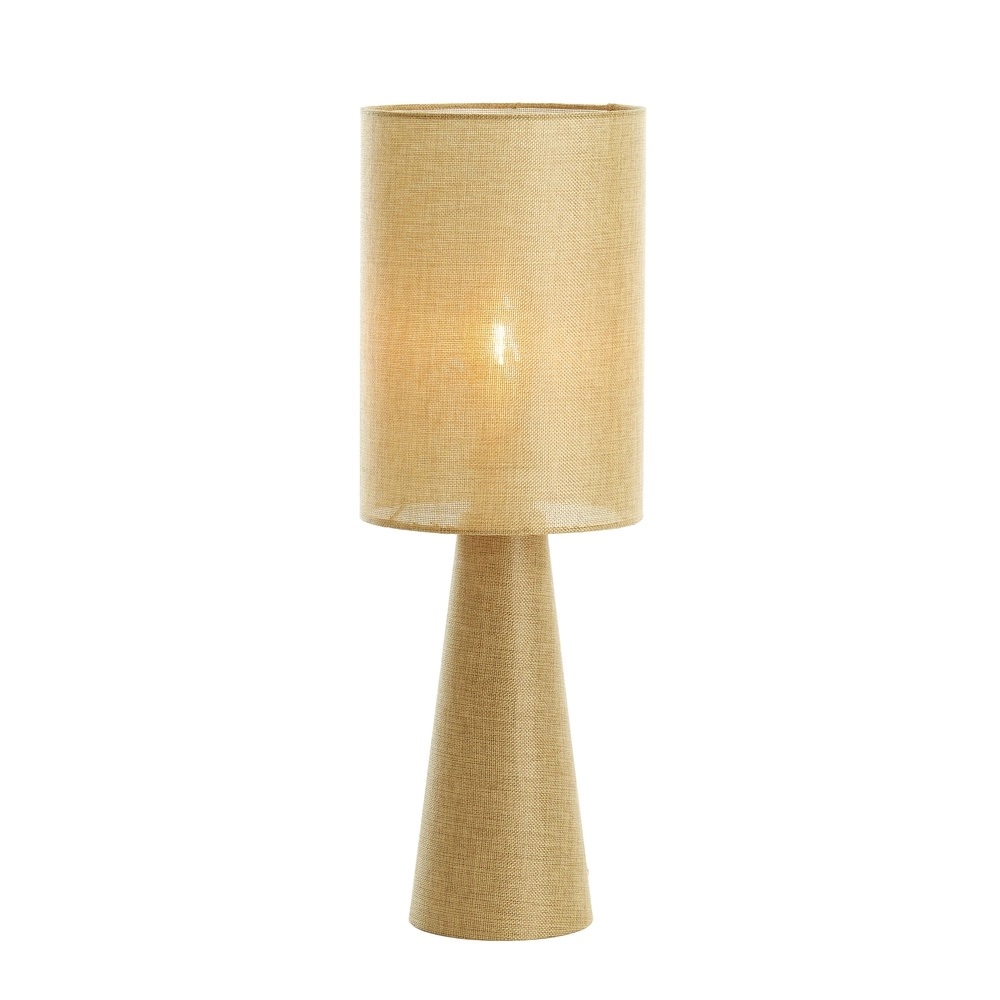 Boucle table lamp Micky 58cm - olive green Light & Living 8717807761141