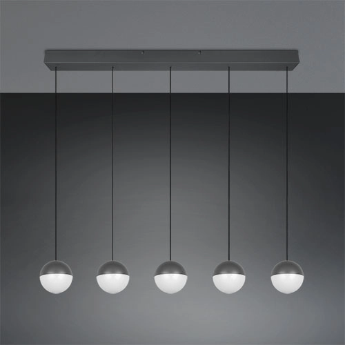 5-light pendant lamp Senta anthracite Trio 4017807697872