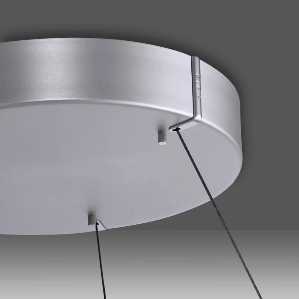 Sleek hanging lamp Pure E-Loop aluminum Paul Neuhaus 4012248372272