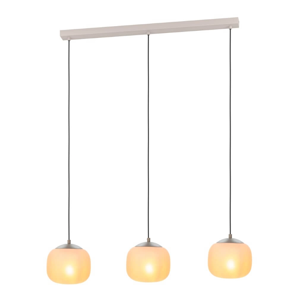 Japandi pendant lamp Cominio 3-light Eglo 9008606274598