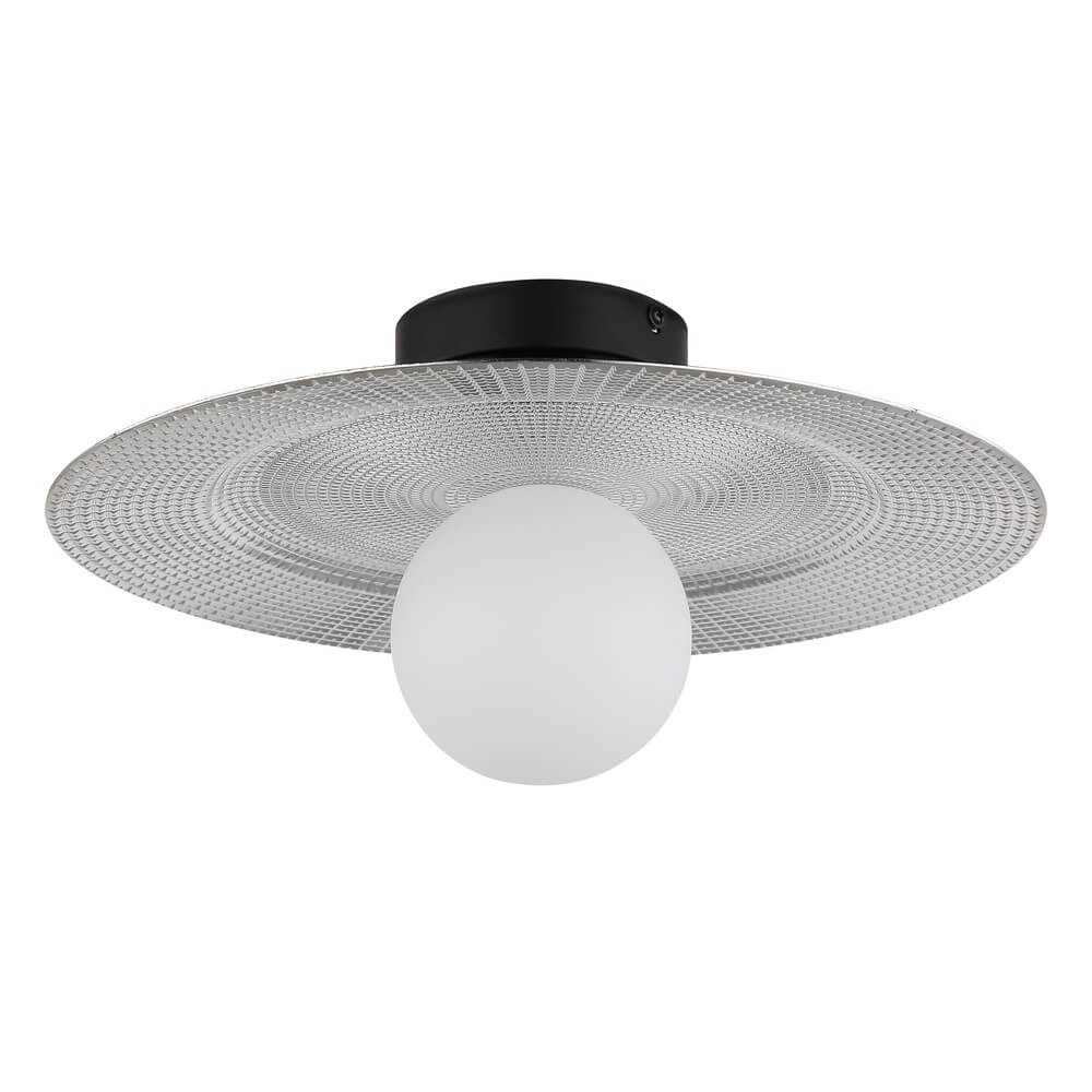 Black ceiling lamp Riga Ø 33cm Globo 9007371453023
