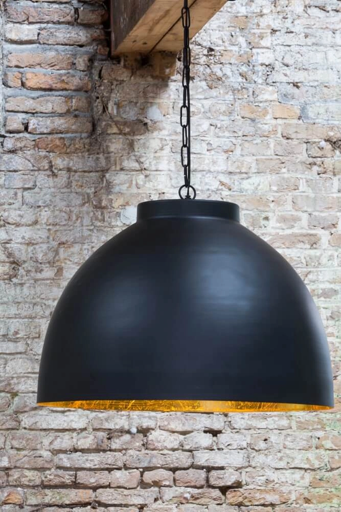 Country Pendant Lamp Kylie black Ø 45cm