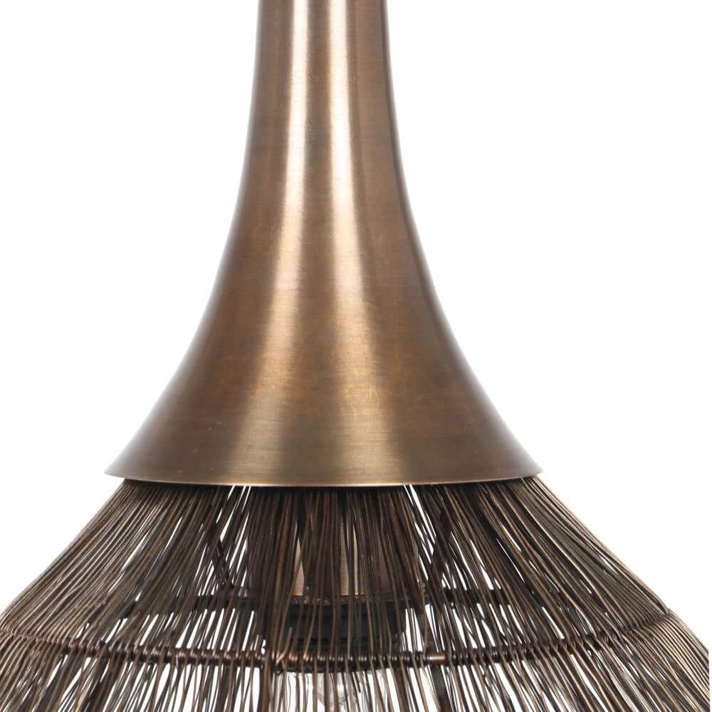 Round pendant lamp Soraya Ø 42cm - bronze Trio 4017807617467
