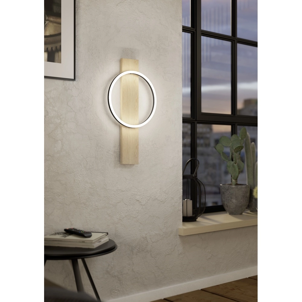 Wall lamp Boyal LED - with wood look Eglo 9008606327225