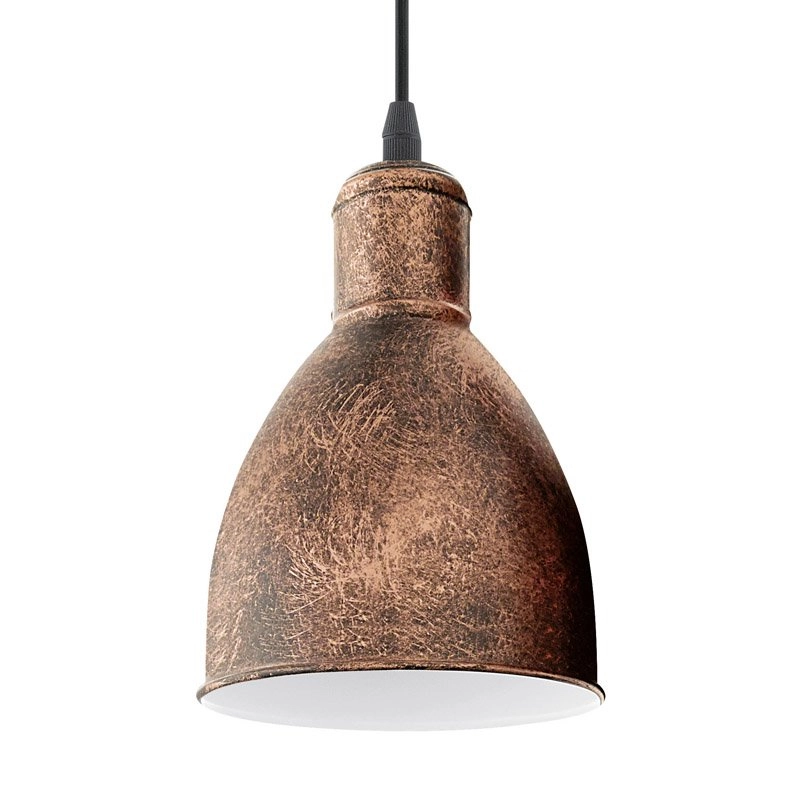 Pendant lamp Priddy shuttle bronze brown
