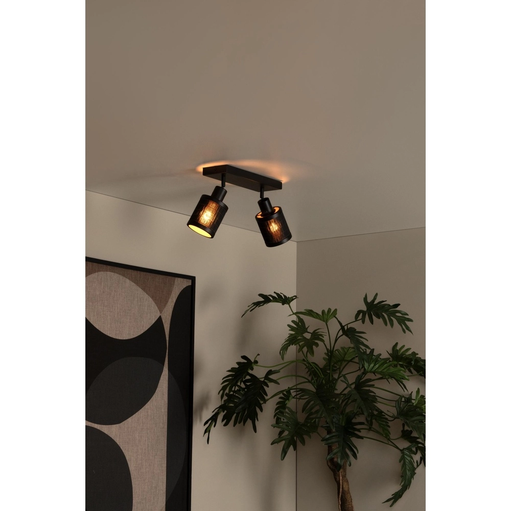 Ceiling lamp Tagalog Double Black Lucide 5411212211675