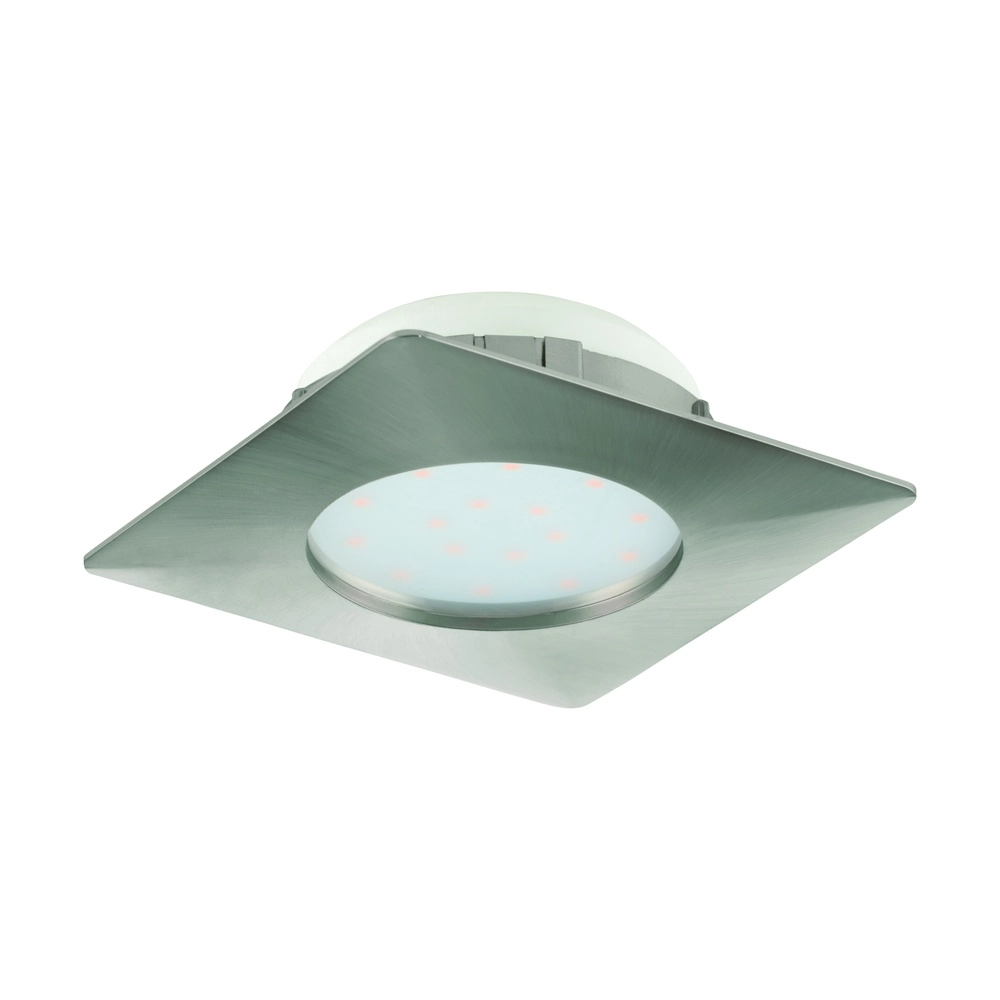 Recessed spotlight Pineda nickel square