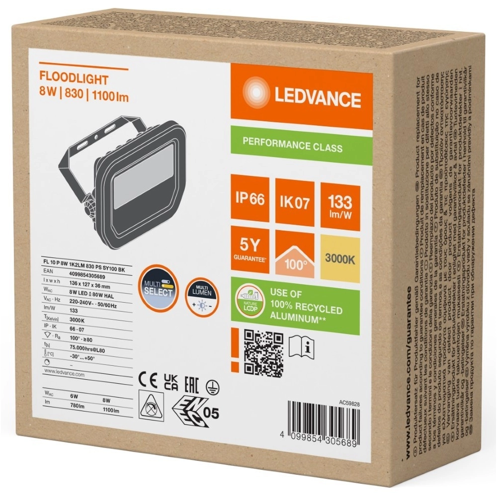 Spotlight Vance 8W - 3000K black Lyora 4099854305689