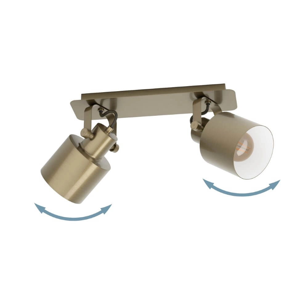 Brass ceiling spot Southery 2-light Eglo 9002759438180