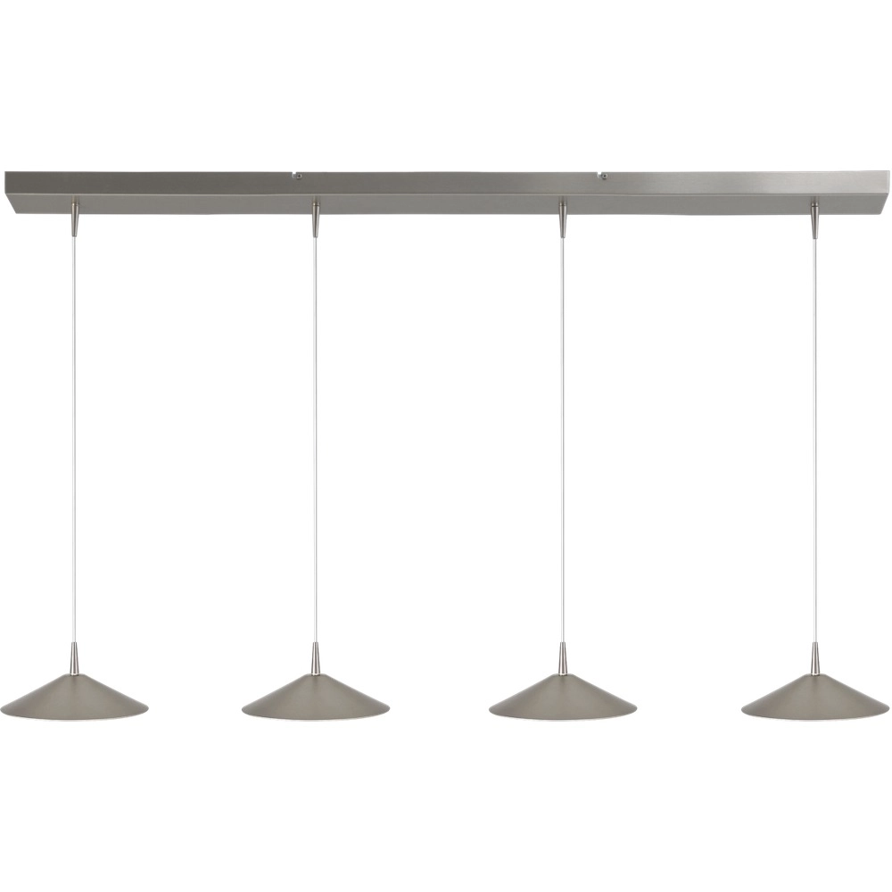 4-light pendant lamp Ceppo nickel Ø 22cm