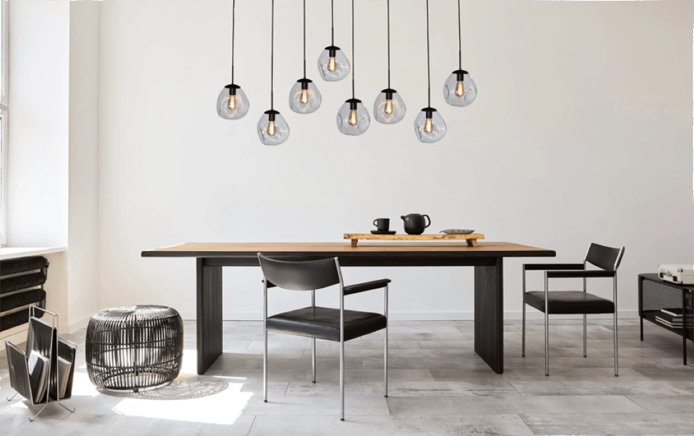 Hanging lamp Lava 8x clear glass Ø 24cm Masterlight 8718121286303