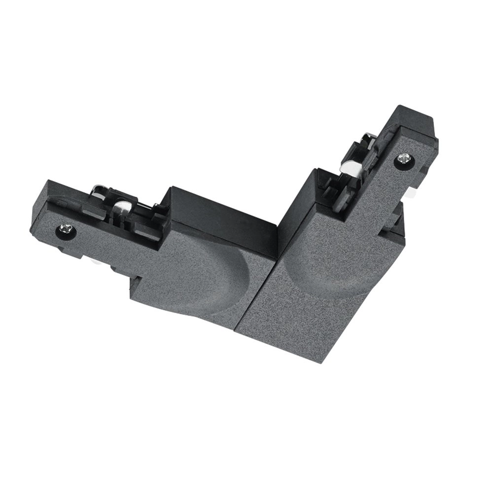 2-phase corner connector Duoline L-connector earth outdoor black