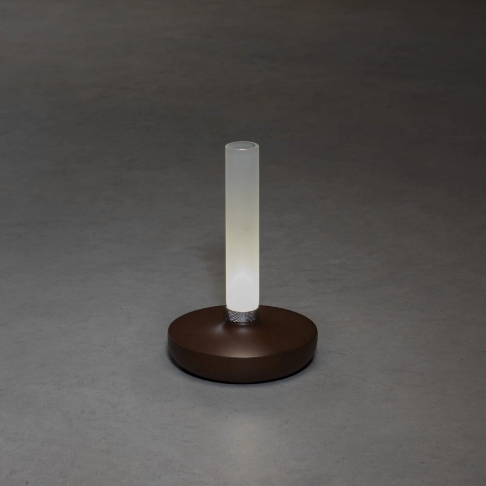 Rechargeable table lamp Biarritz rust brown KonstSmide 7318308279732