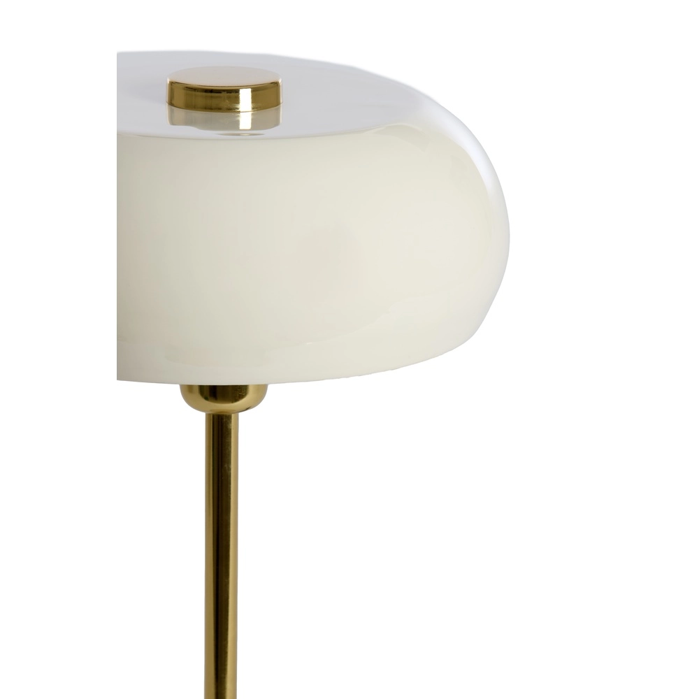 Table lamp Surin Ø 26cm - gloss cream with gold Light & Living 8717807740979