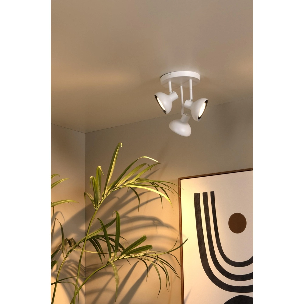 Ceiling lamp 3-lights Sensas white design GU10 ES111 Lucide 5411212303264