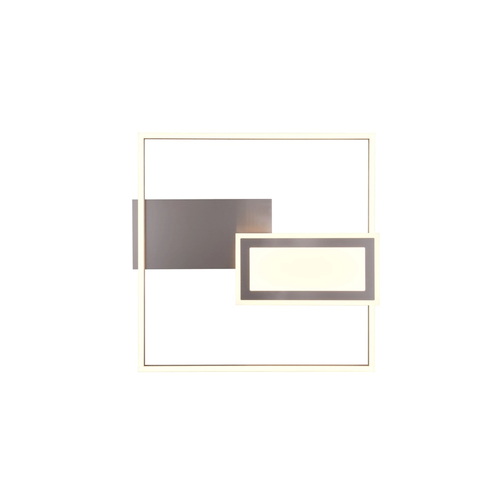Square ceiling lamp Spiro nickel 50cm Trio 4017807612462