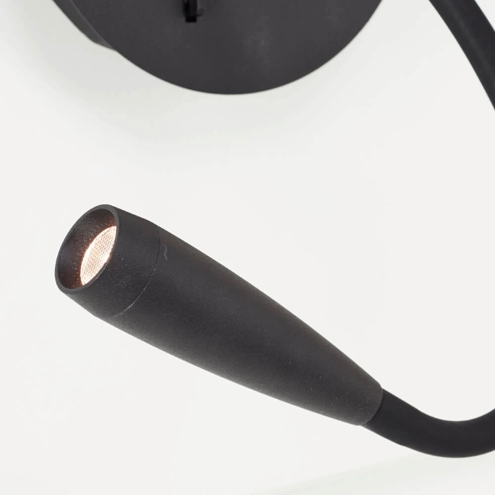 Flexible wall lamp Jutta black Brilliant 4004353425820