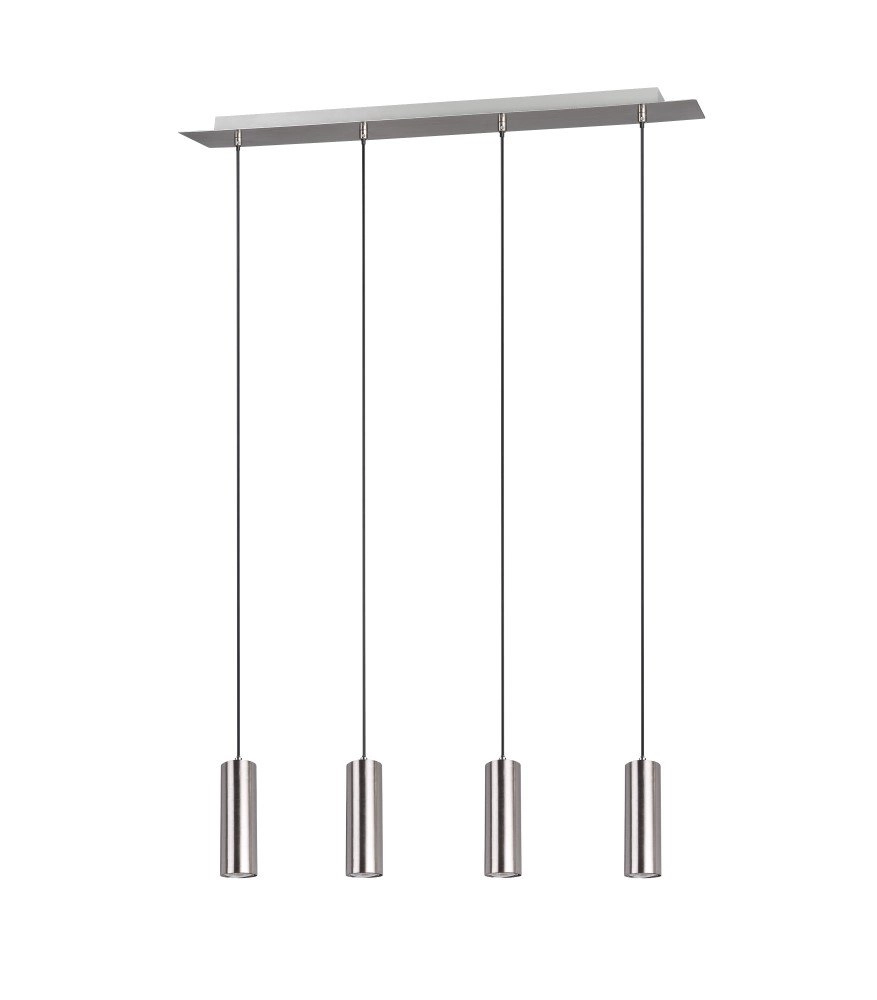 Pendant lamp Marley 4-light nickel matt Trio 4017807408775