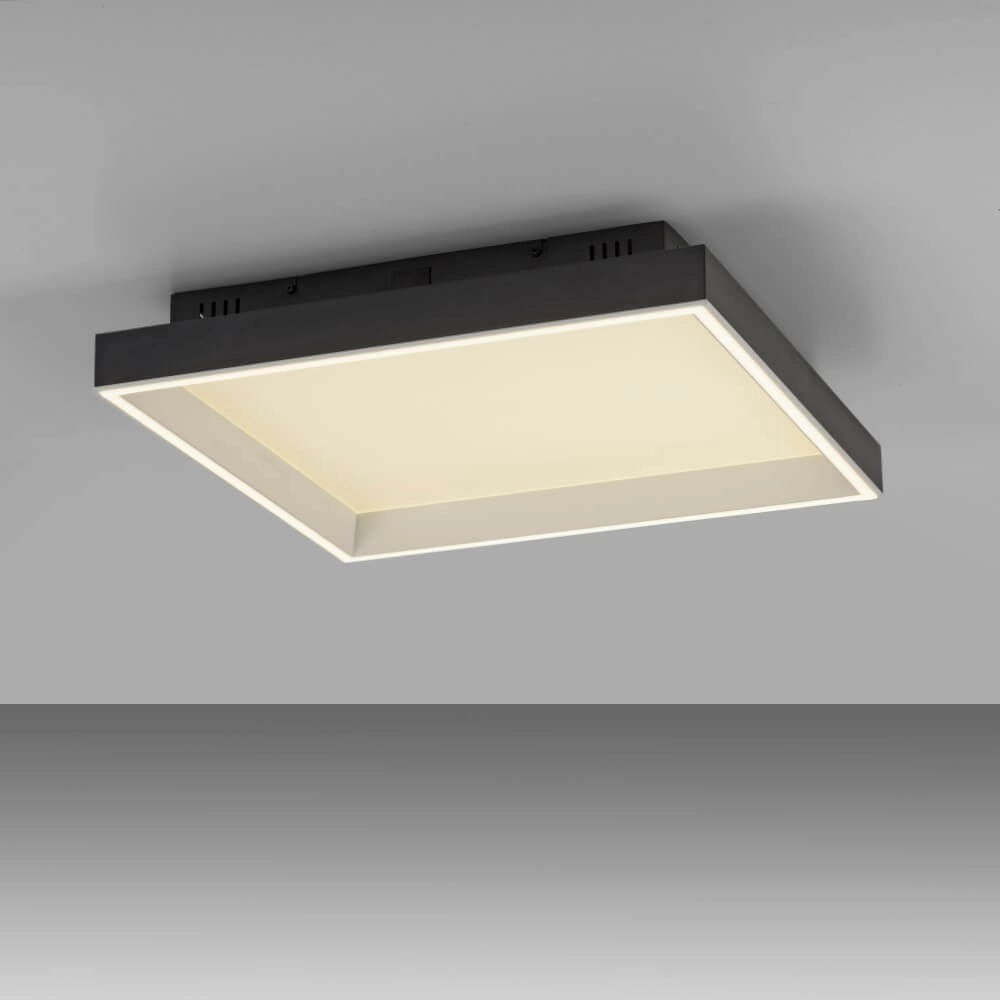 Black ceiling lamp Q-Magong square Paul Neuhaus 4012248384602