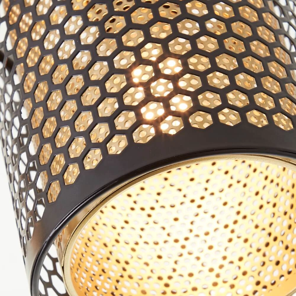 2-light ceiling lamp Cheval black with gold Brilliant 4004353424199