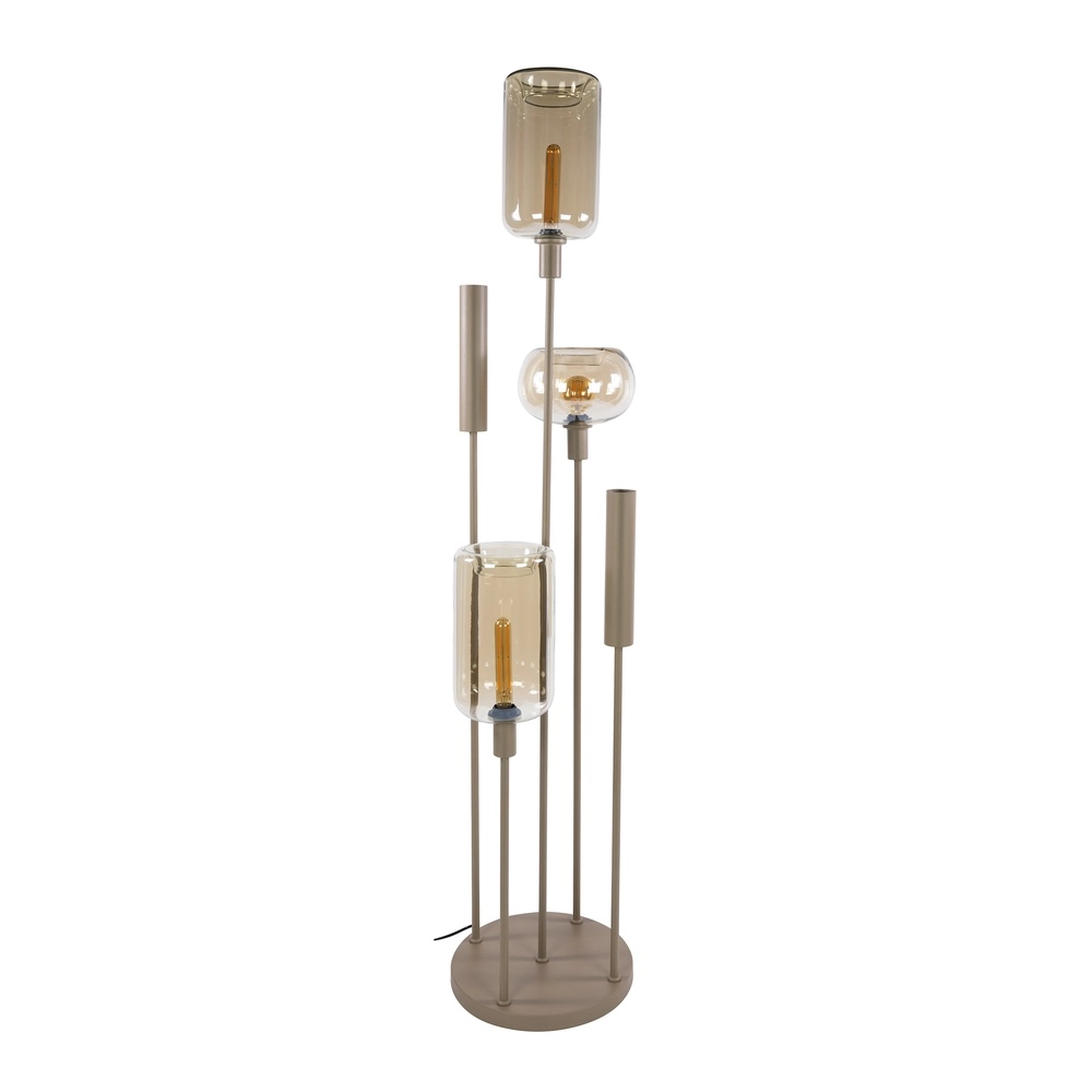 Design vloerlamp Serene zand bruin Lyora 8716803514768