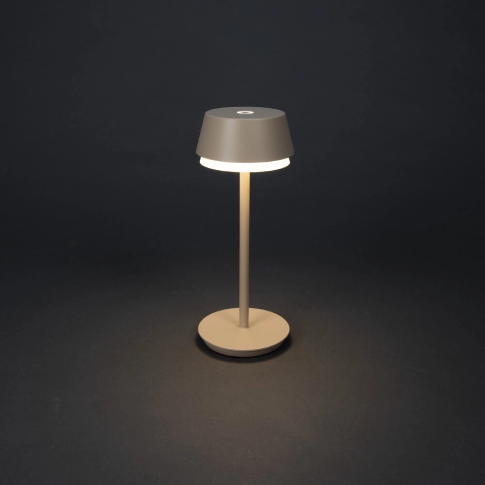 Table lamp Lyon sand color with RGB function
