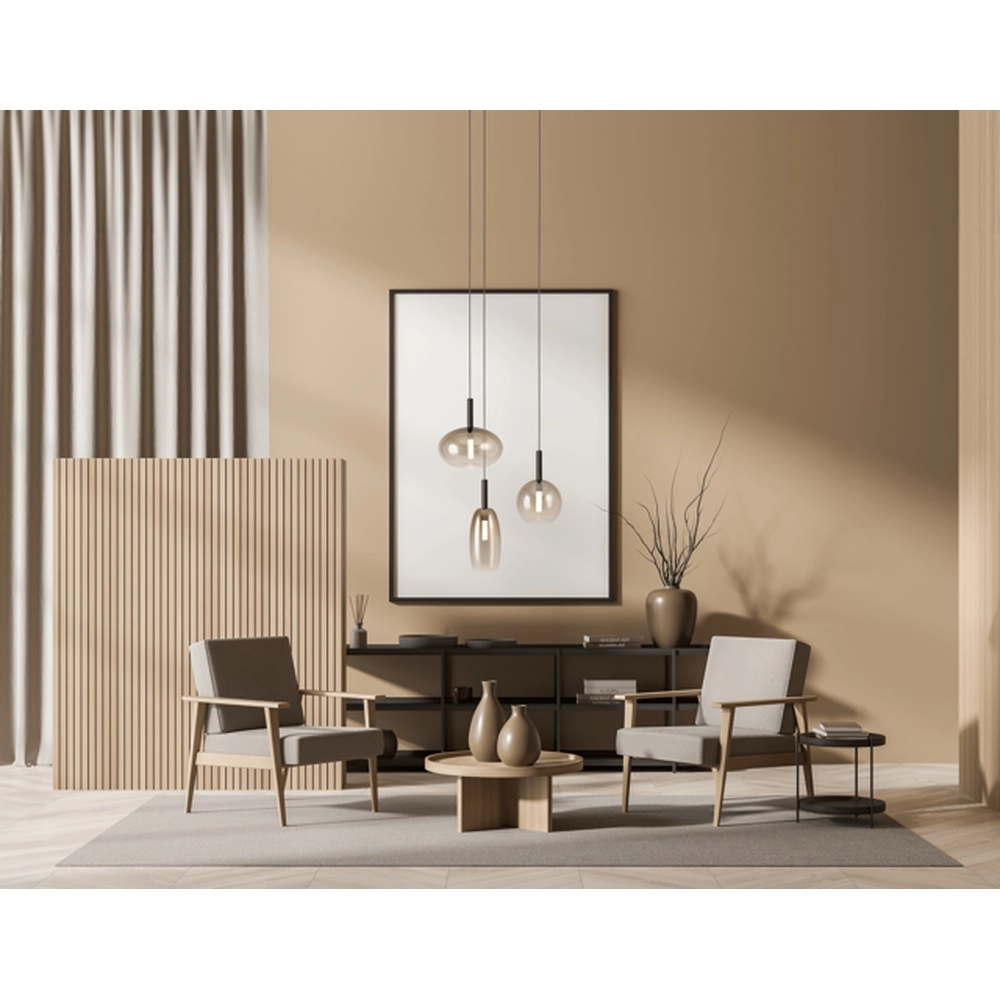 3L vide pendant lamp Lido with gold-fading glass Masterlight 8718121335353