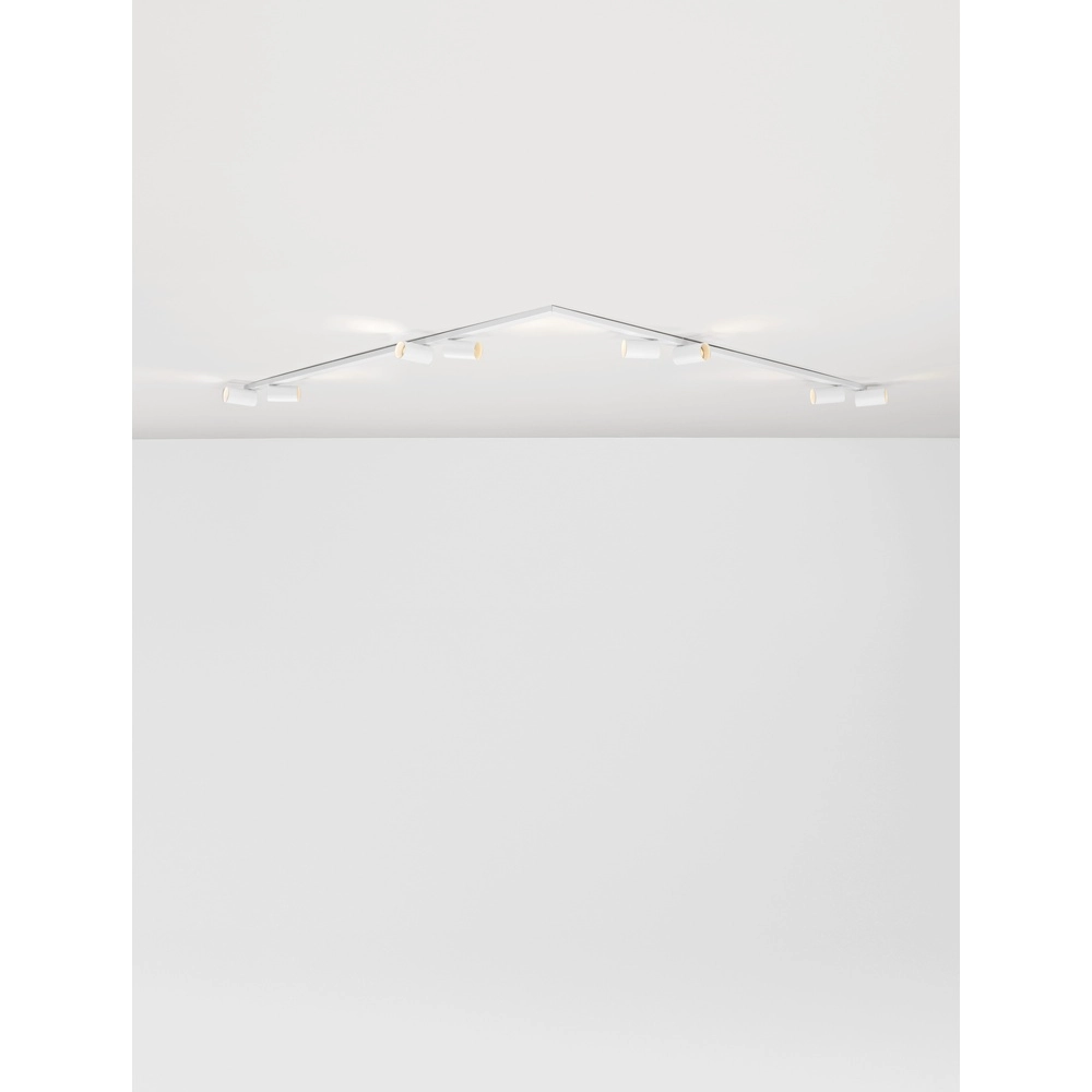 8-light ceiling lamp Oso white