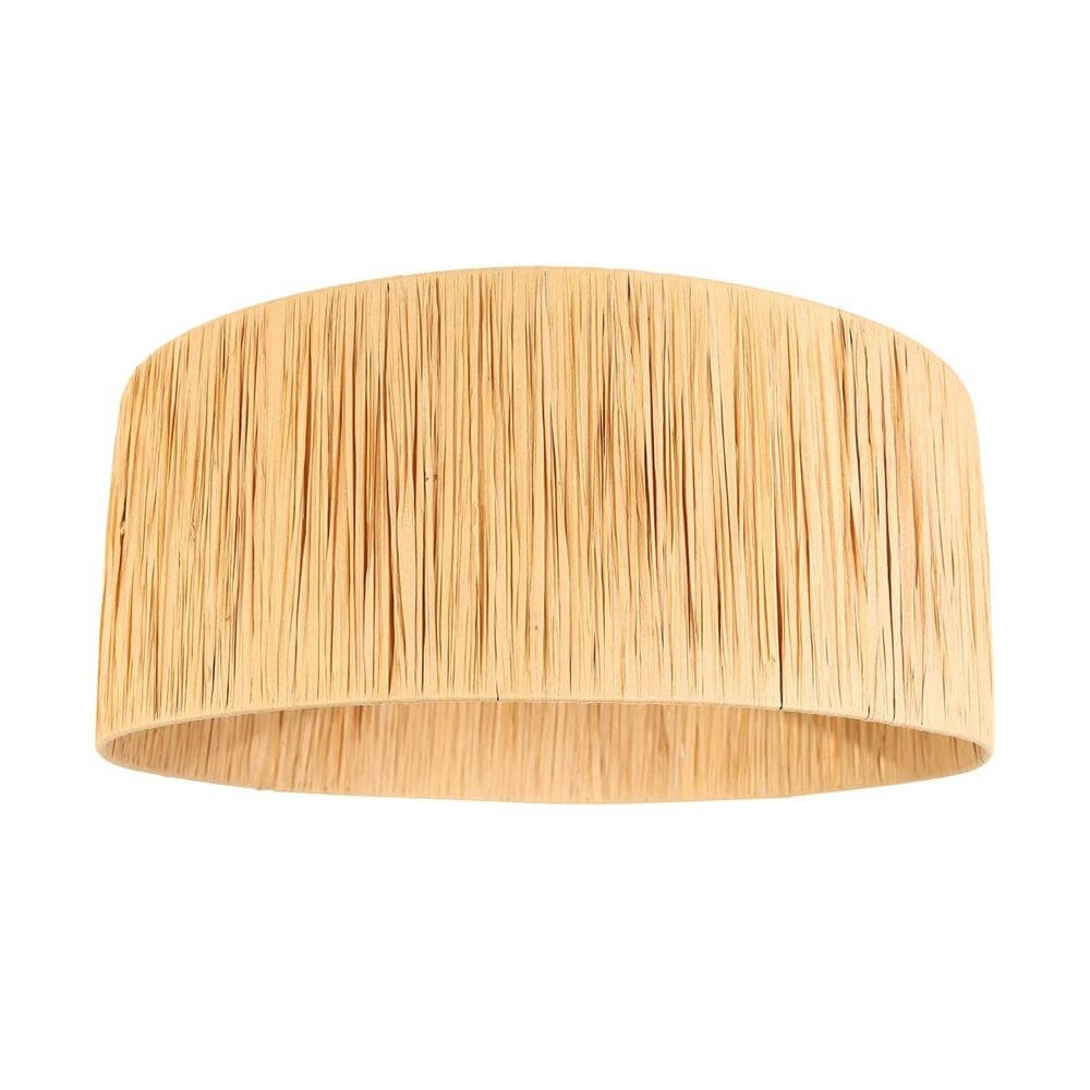 Floor lamp Zig-Zag black with straw shade Ø 40cm Steinhauer 8712746179200