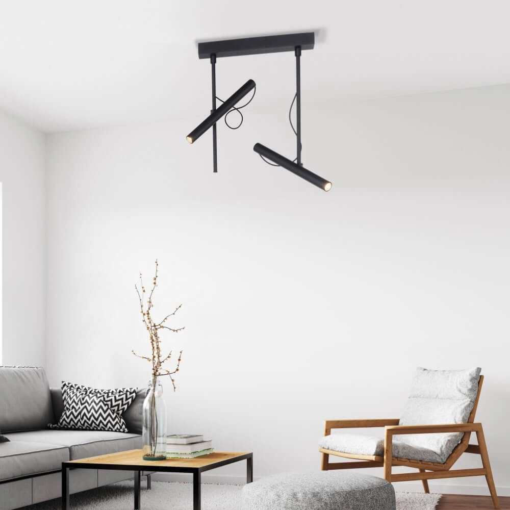 Designer ceiling lamp Pure Tutua black Paul Neuhaus 4012248365533