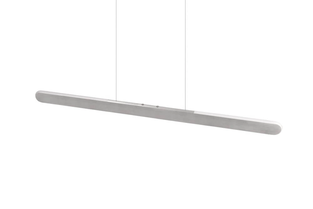 Unique pendant lamp Helios brushed metal Trio 4017807597929