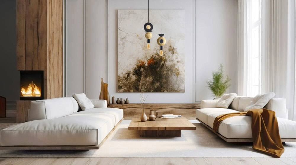 Design pendant lamp Drops Wood F 1-light black Lyora 5903139111805