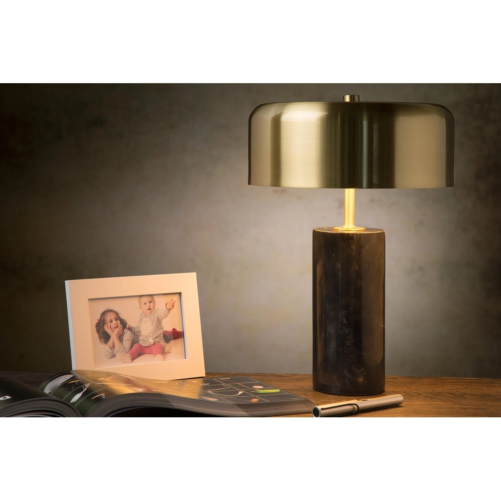 Table lamp Mirasol black with gold Lucide 5411212343390