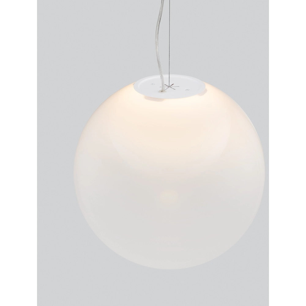 White pendant lamp Bolita bulb Ø 40cm