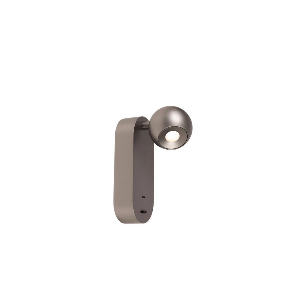 Wall lamp bulb Montana Design Grey