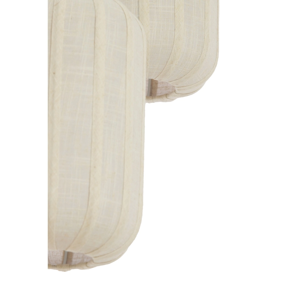 3L vide pendant lamp Tufia linen cream Light & Living 8717807816742
