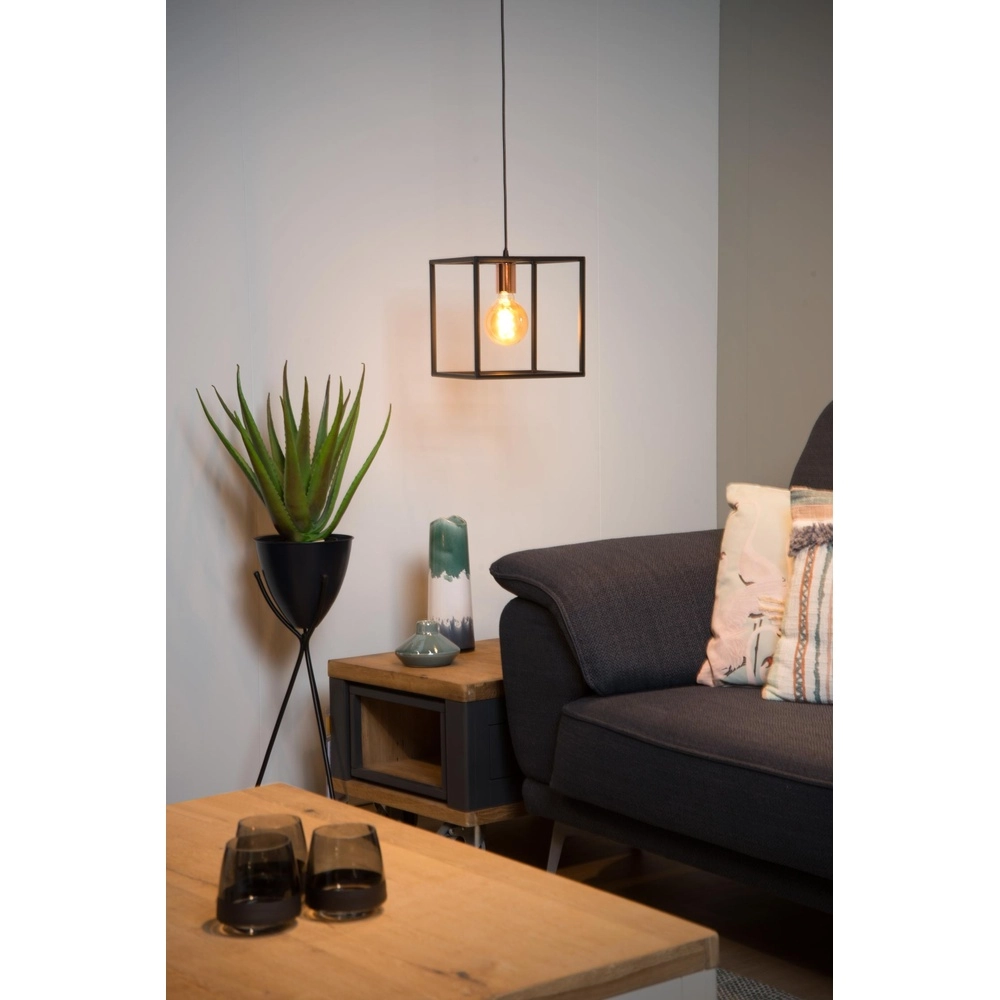 Pendant lamp Arthur Black Lucide 5411212082749