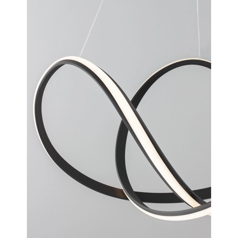 Design pendant lamp Apus black Ø 70cm Lyora 5212017419774