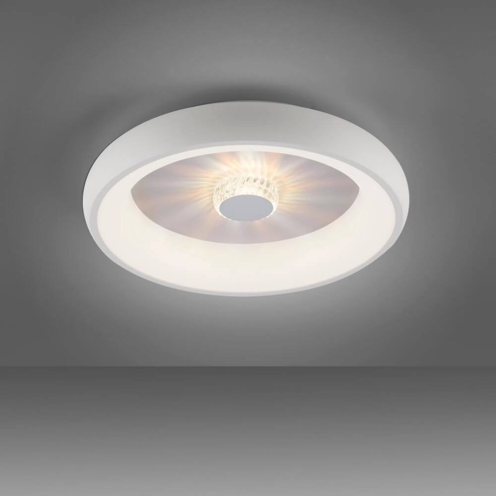Round ceiling lamp Vertigo white Ø 46,5cm Just Light 4043689994709