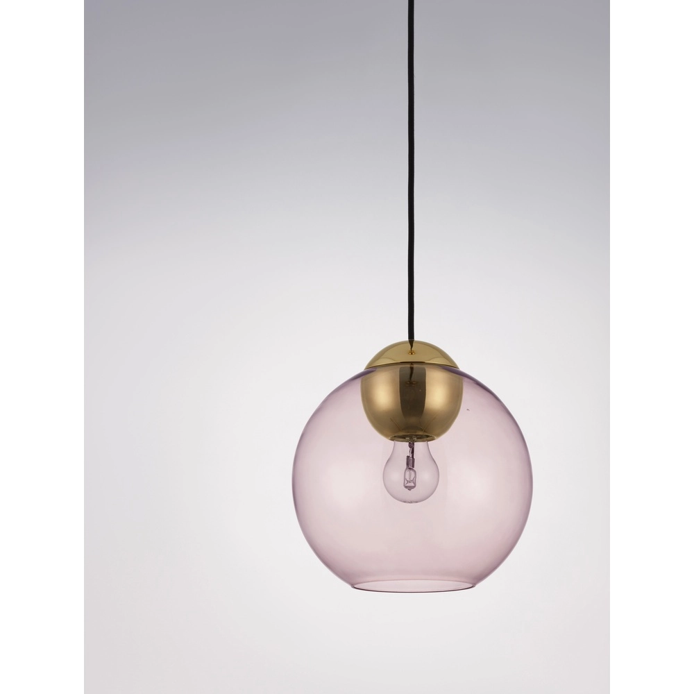 Design pendant lamp Midori pink glass Lyora 5212017434289