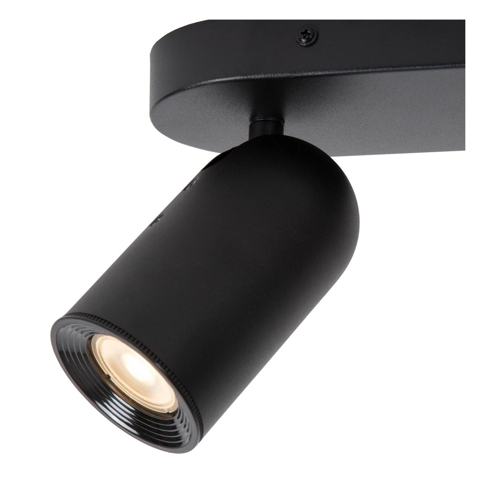 Ceiling spotlight Punch 2-light black Lucide 5411212134325