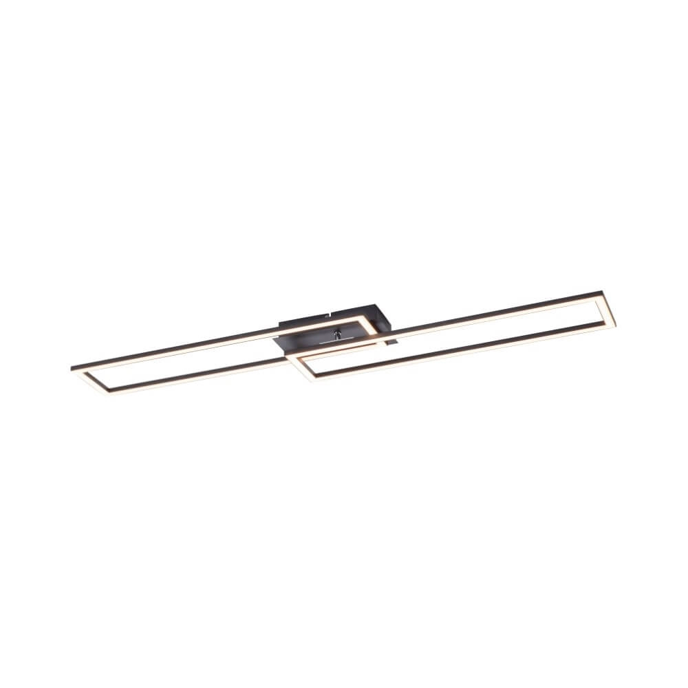 Black LED ceiling lamp Iven