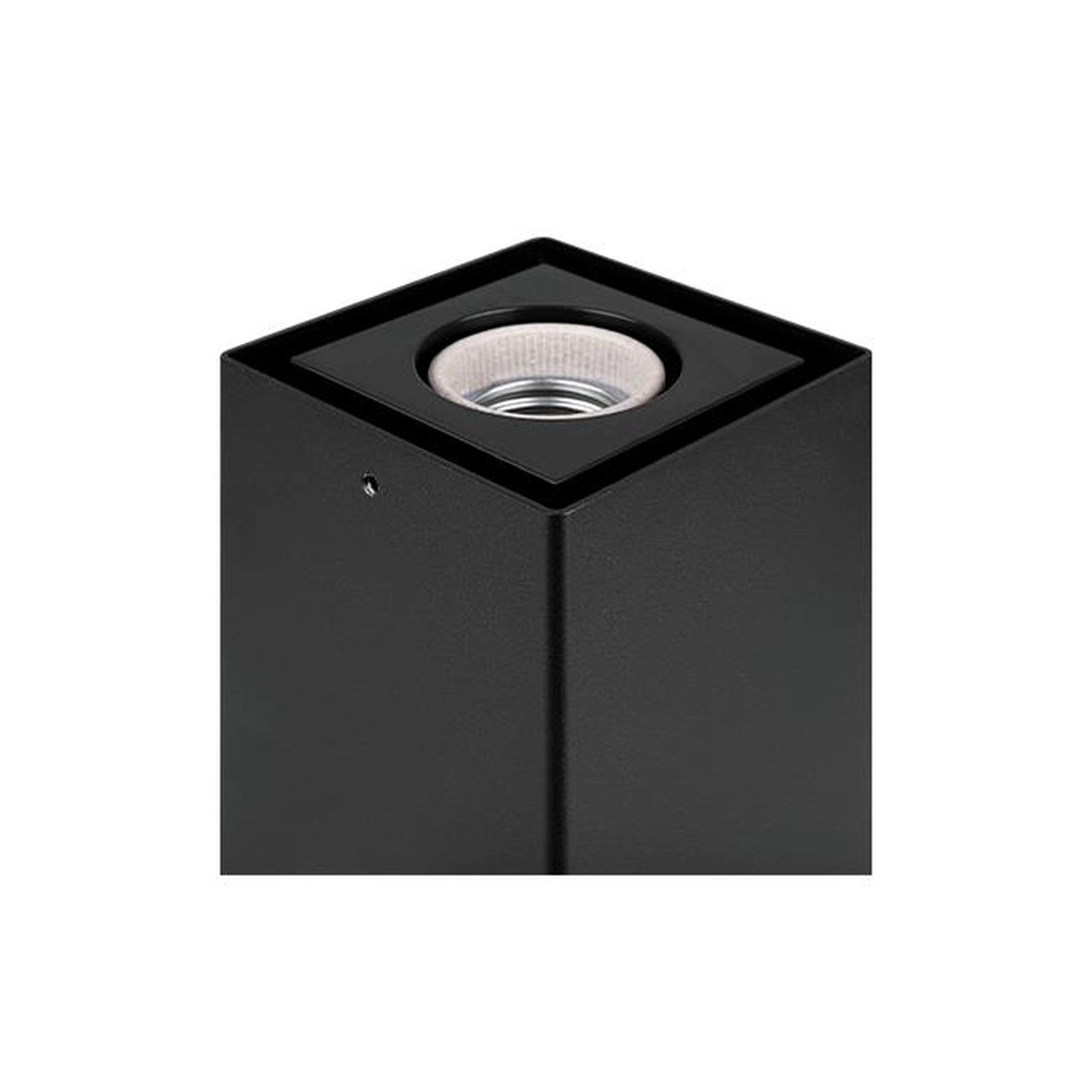 Modern garden lamp Denver black with smoke glass 30cm Lyora 5904703019589